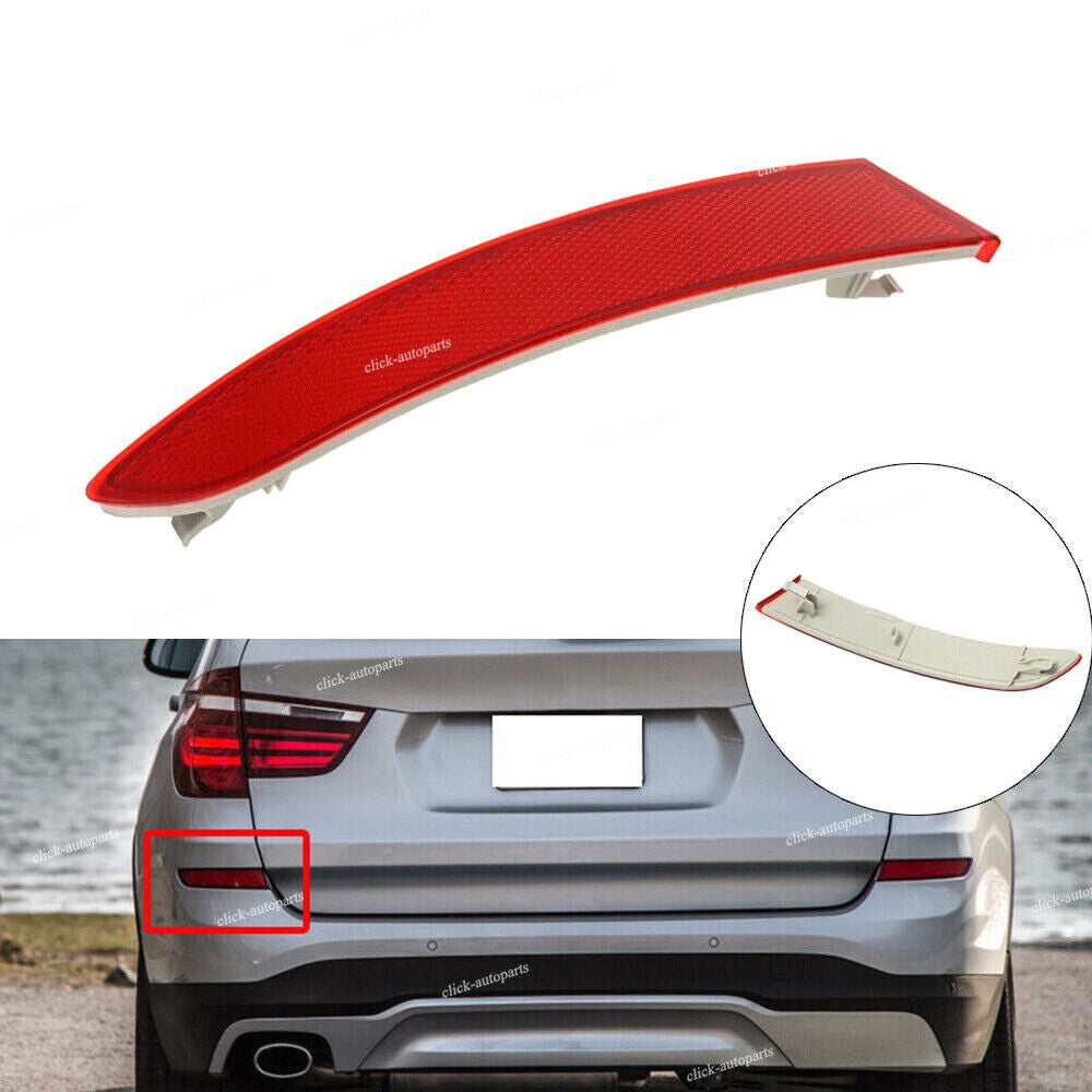 Rear LH Bumper Reflector Strip Light Cover Trim for BMW F25 X3 Series 2014-2017