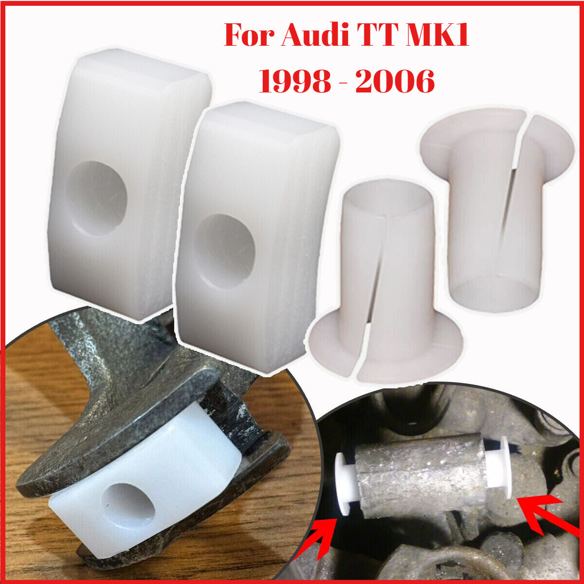 Relay Lever Bushing for Audi TT MK1 Shifter Lever Slider Relay Shoe 4Pcs