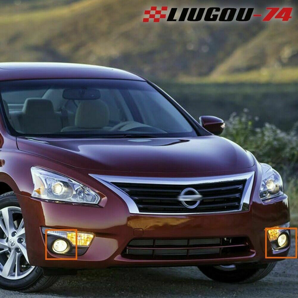 2pcs Left and Right Replacement Fog Lights for Altima Maxima Rogue Sentra- v