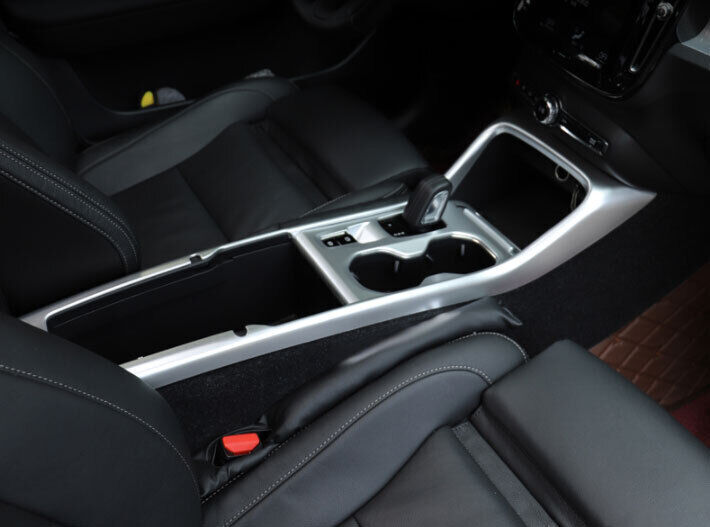 for Volvo XC40 2019-2022 Matte Silver ABS Console Gear Shift Frame Cover Trim 1x