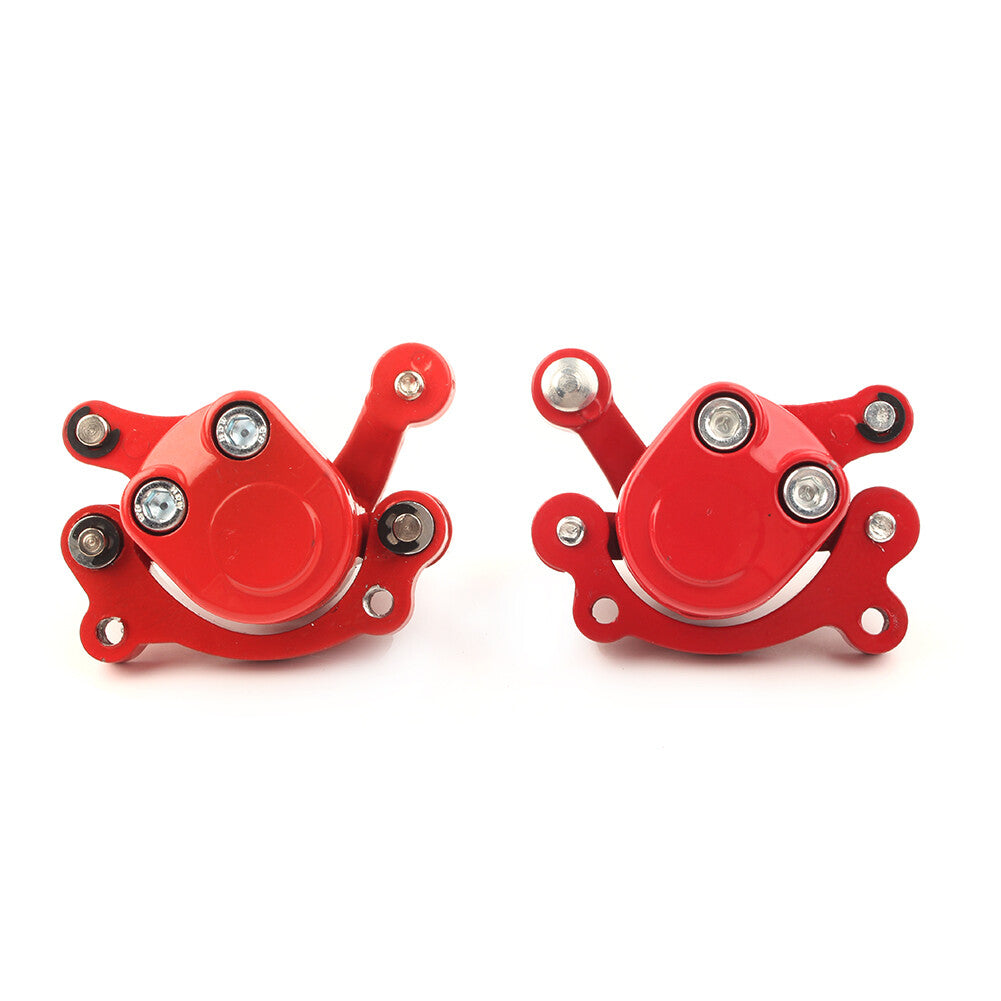 For 47cc 49cc for Mini Pocket Bike ATV Quad Front + Rear Disc Brake Caliper Pads Red