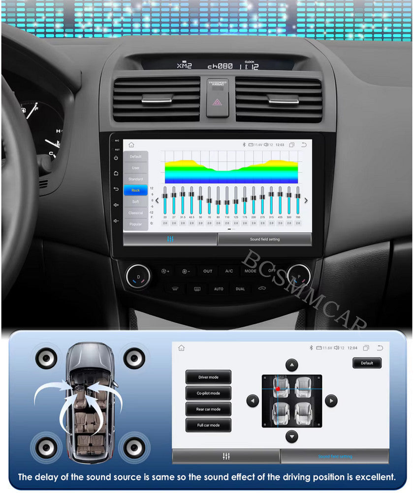 Fit For 2003-2007 for Honda Accord Stereo Car Radio GPS WIFI Carplay Player 2+64G