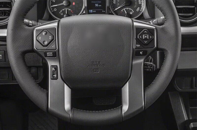 Green Painted Steering Wheel Button Frame Trim 2pcs for Toyota Tacoma 2016-2021