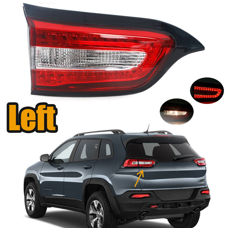 Left Inner LED Tail Light Rear Tail Lamp Brake Lamp for Jeep Cherokee 2014-2018