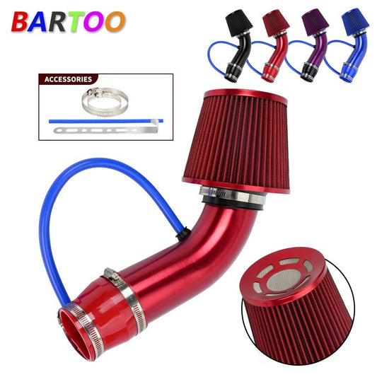 3in/76mm Car Cold Air Intake Filter Induction Kit Pipe Power Flow Hose System
