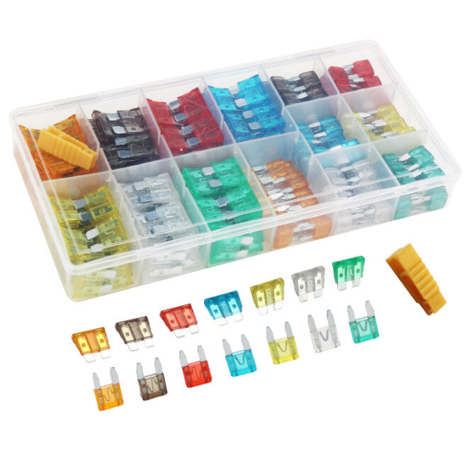 220-piece automotive blade fuse box sorting kit for trucks, RVs, SUVs, boats, and motorcycles. n