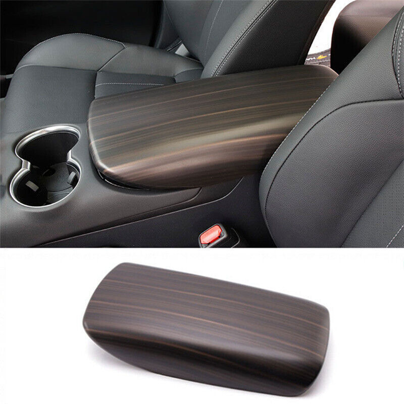 1P for Toyota Venza Peach Wood Grain Central Armrest Box Panel Cover Trim 21-24