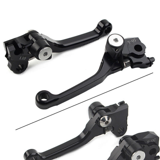Fit for Honda CRF250R 2007-2022 CRF450R 2007-20 CNC Brake Clutch Levers Pivot Black Q