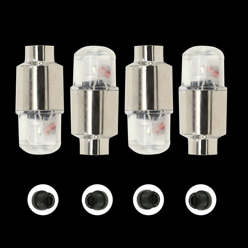 4Pcs Bike Car Motorcycle Wheel Valve LED Lights RGB LED Light Decoration