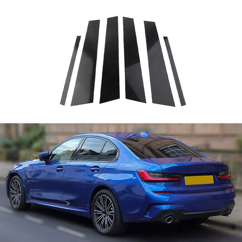Window Door Side Pillar Post Trims Decal Sticker for BMW 3 Series G20/G21 19-23
