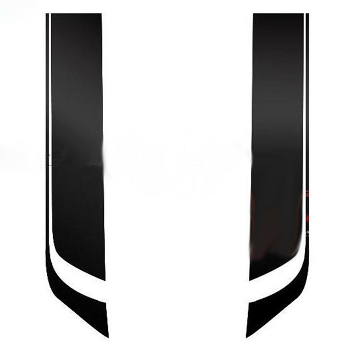 2Pcs Car Hood Bonnet Decor Decal Racing Sports Stripe Sticker Vinyl Wrap 85cm