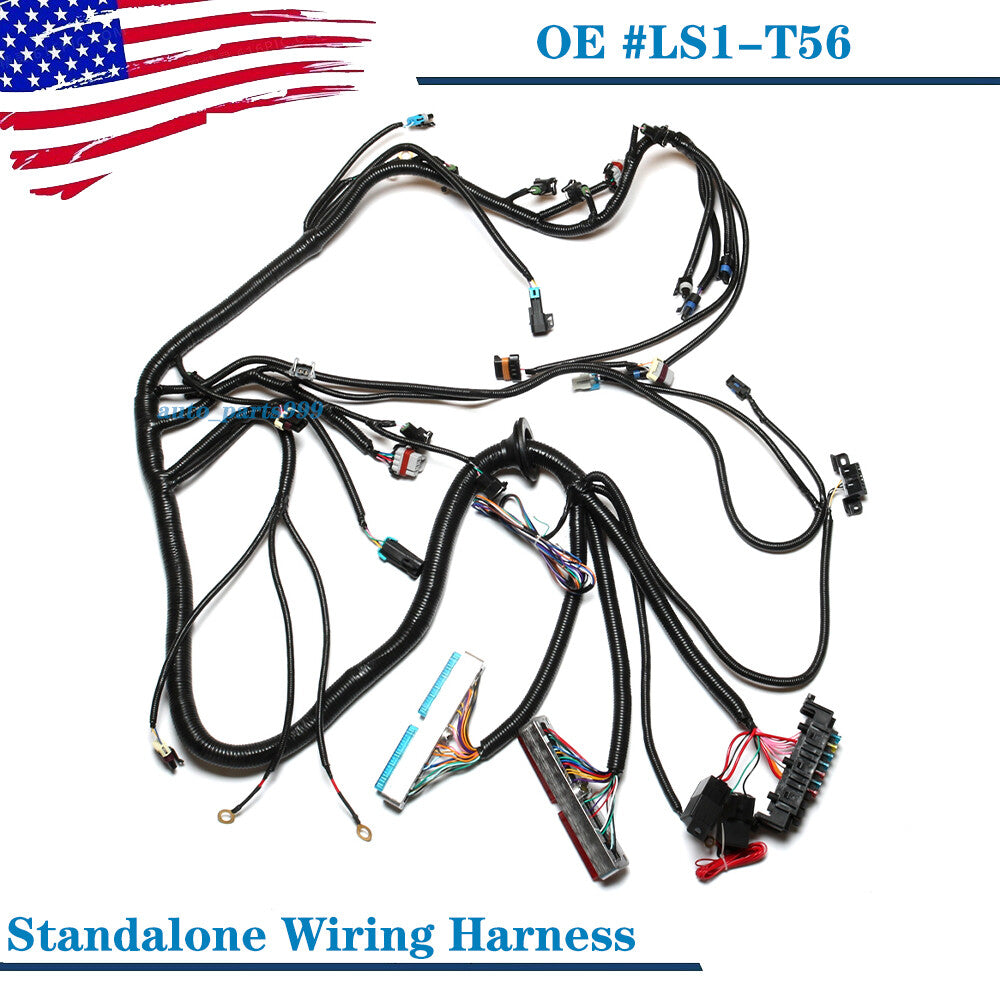 Independent wiring harness T56 suitable for non-electric Transit 4.8L, 5.3L, and 6.0L DBC LS1 97-06- n