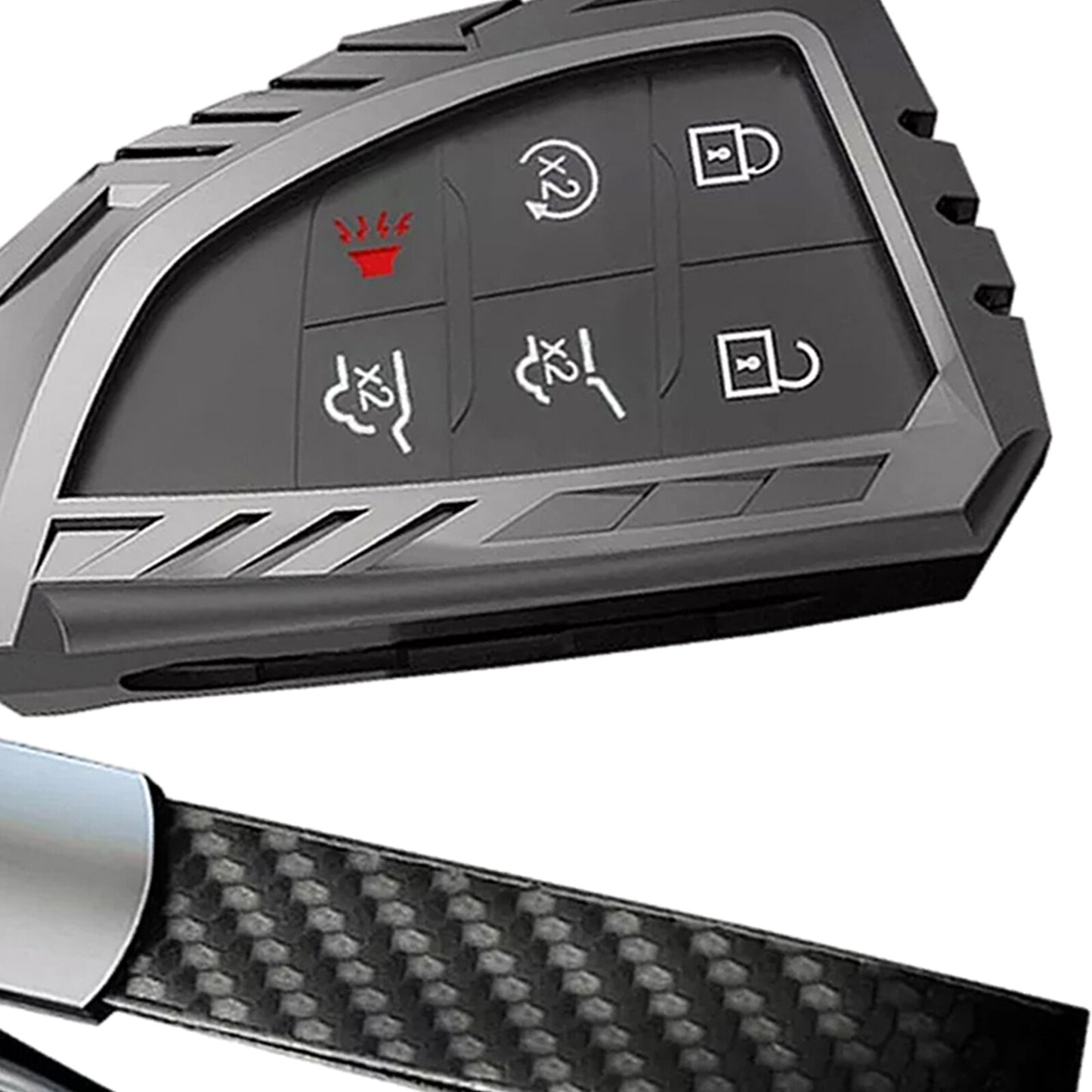 Suitable for 2021-2023 for Buick for GMC for Chevrolet accessories 3 & 6 keychain protective cover conversion case Q