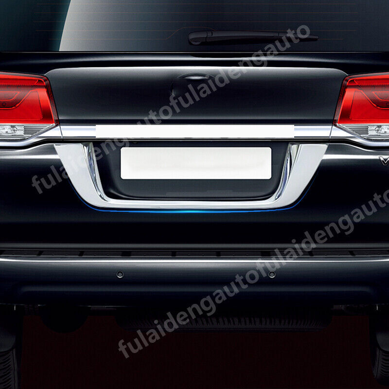 for Toyota for Land Cruiser 2008-21 Chrome Trunk Rear License Plate Frame Cover Trim