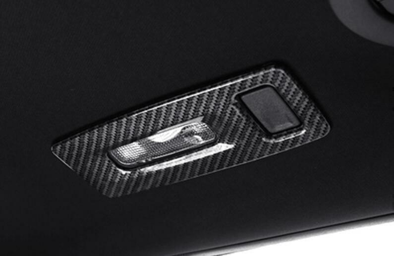 2PCS for Ford Explorer 2016-2019 Rear Reading Light Cover Trim Look Carbon Fiber