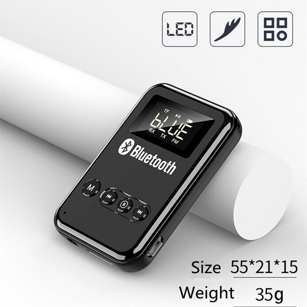 1x Bluetooth Wireless FM Transmitter Receiver TF Adapter For Car Stereo Audio TV n