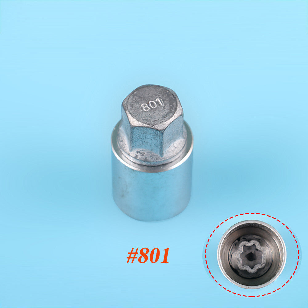 New 801 Anti-theft Wheel Bolt Lock Nut Key for Renegade for Wrangler Cherokee for Dodge Q