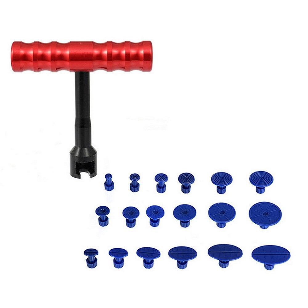Car Sheet Metal Dent Puller Dent Hot Glue Gun Repair Removal T Shape Tool Kit
