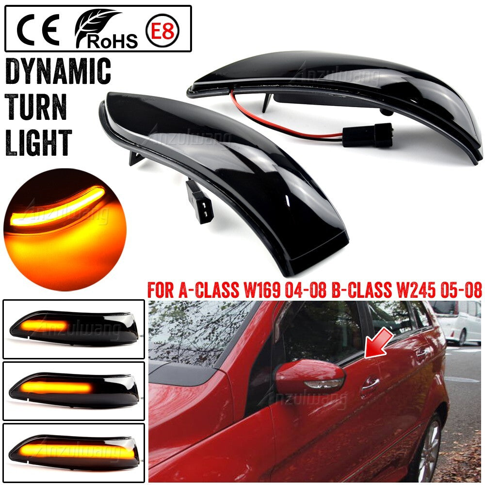 Dynamic Side Turn Signal Light for Mercedes-Benz A-Class W169 B-Class 2004-2008