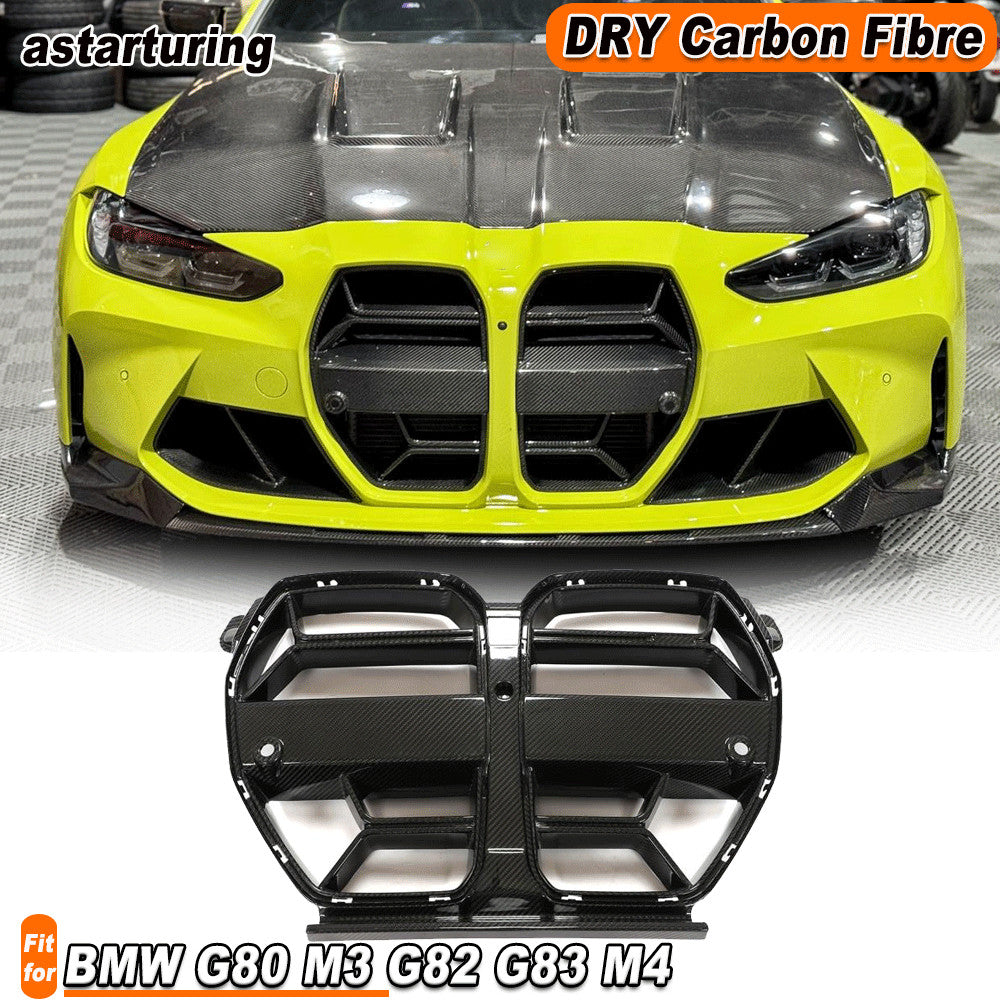 for BMW G80 M3 G82 G83 M4 2021UP Dry Carbon Fiber Front Kidney Grill Without ACC