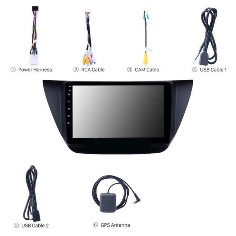 Stereo Radio with Android 8.1 9' 2DIN Car Player for Lancer ix 2006-10 n
