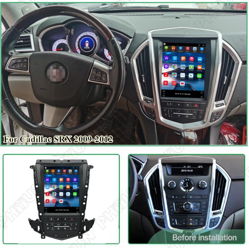 9.7-inch radio with GPS, 1G+16G storage for Cadillac SRX 2009-2012, vertical Android 11 car stereo. n