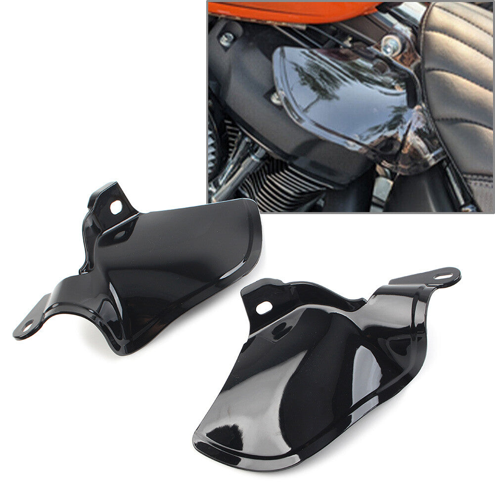 Reflective Smoke Saddle Shield Air Heat Deflector Fit for Harley Softail 2018-23 Q