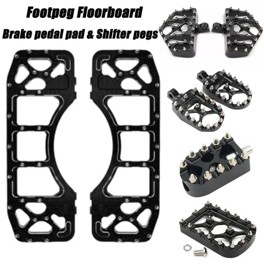 MX Floor Pegs, Gear Shift Pegs, Brake Pedal Pads Set for Harley Touring n