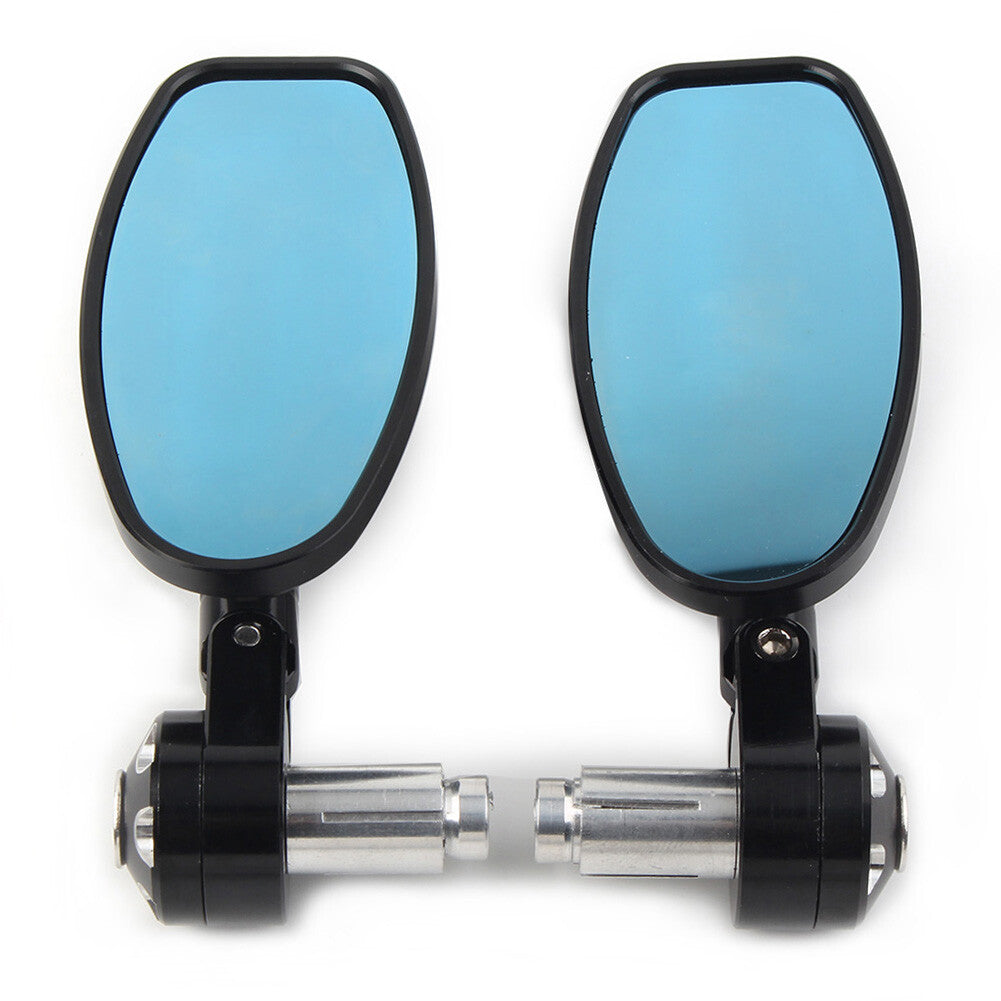 22mm/25mm Pair Universal Motorbike Bar End Rearview Mirrors Motorcycle/Bike Q