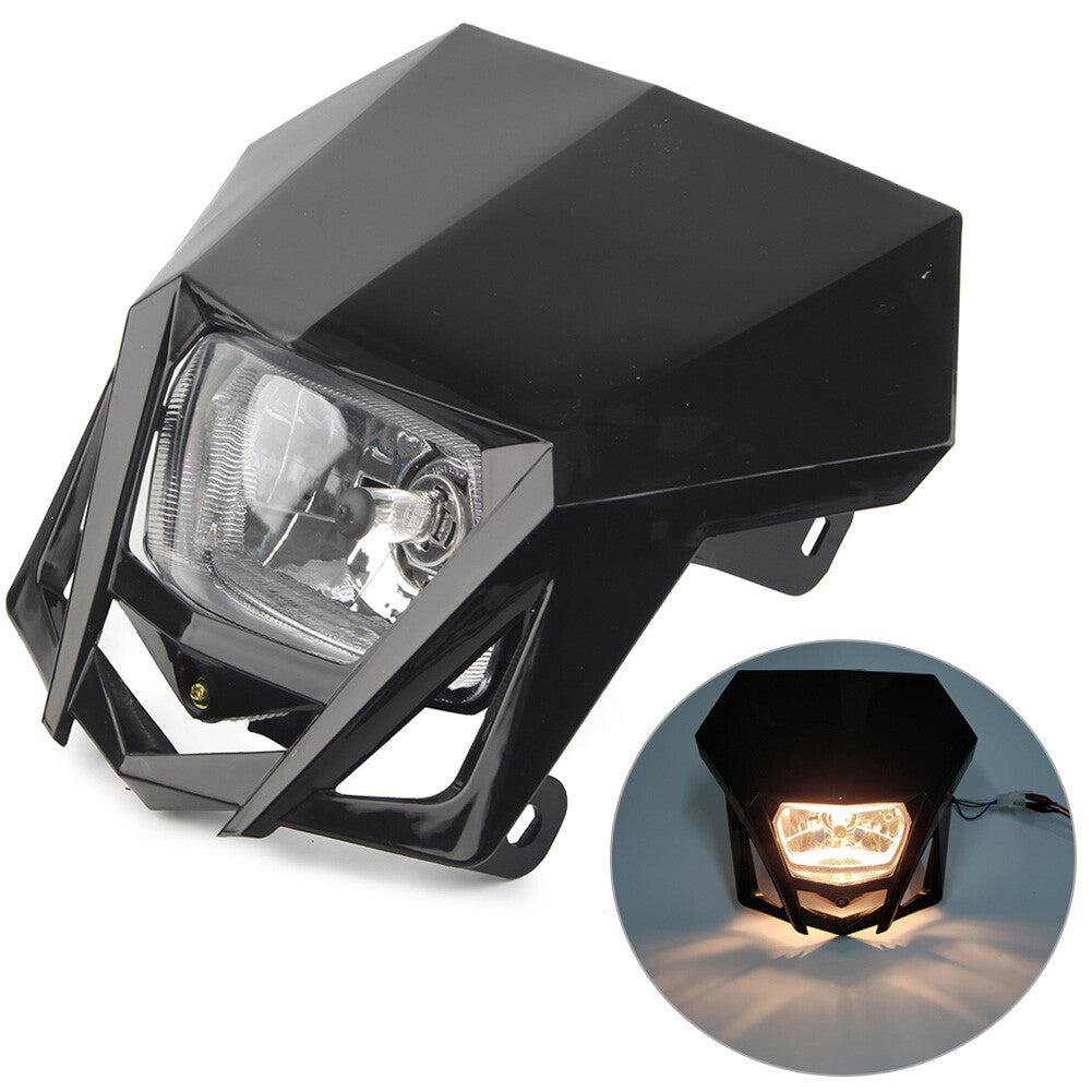 Dirt Bikes 12V H4 Headlight Fairing for Kawasaki KLX XR CRF DRZ RMZ for Yamaha Q