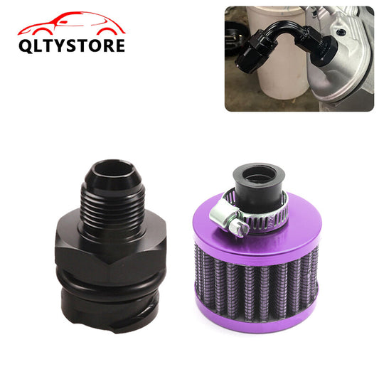 Billet Valve Cover Oil Cap & Purple Breather Filter for LSX LS1 LS6 LS2 LS3 LS7 Q