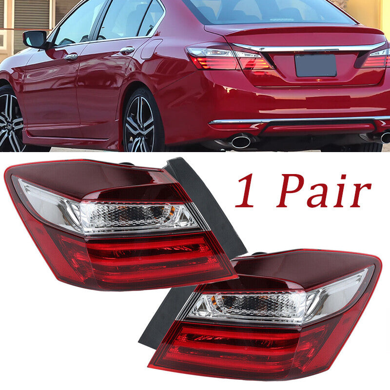 One pair of external taillights, left taillight suitable for Honda Accord 2016 - 2017