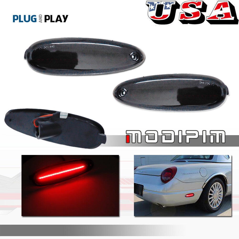 Smoke-red LED rear marker lights suitable for 96-99 for Ford Taurus and for Mercury Sable.