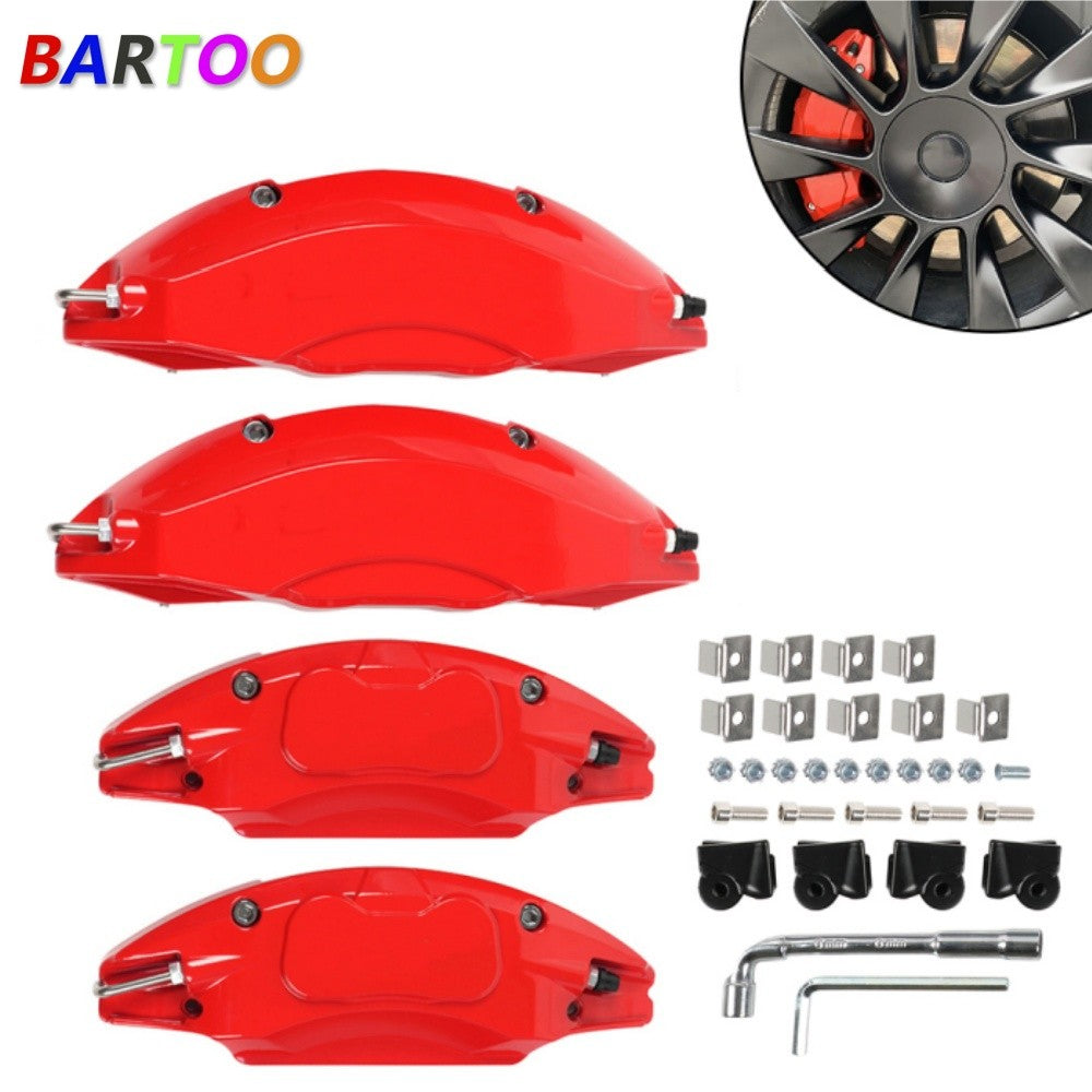Red Brake Caliper Covers for Model 3 18/19 inch 2017-2024 Accessories 4PCS/Set Q