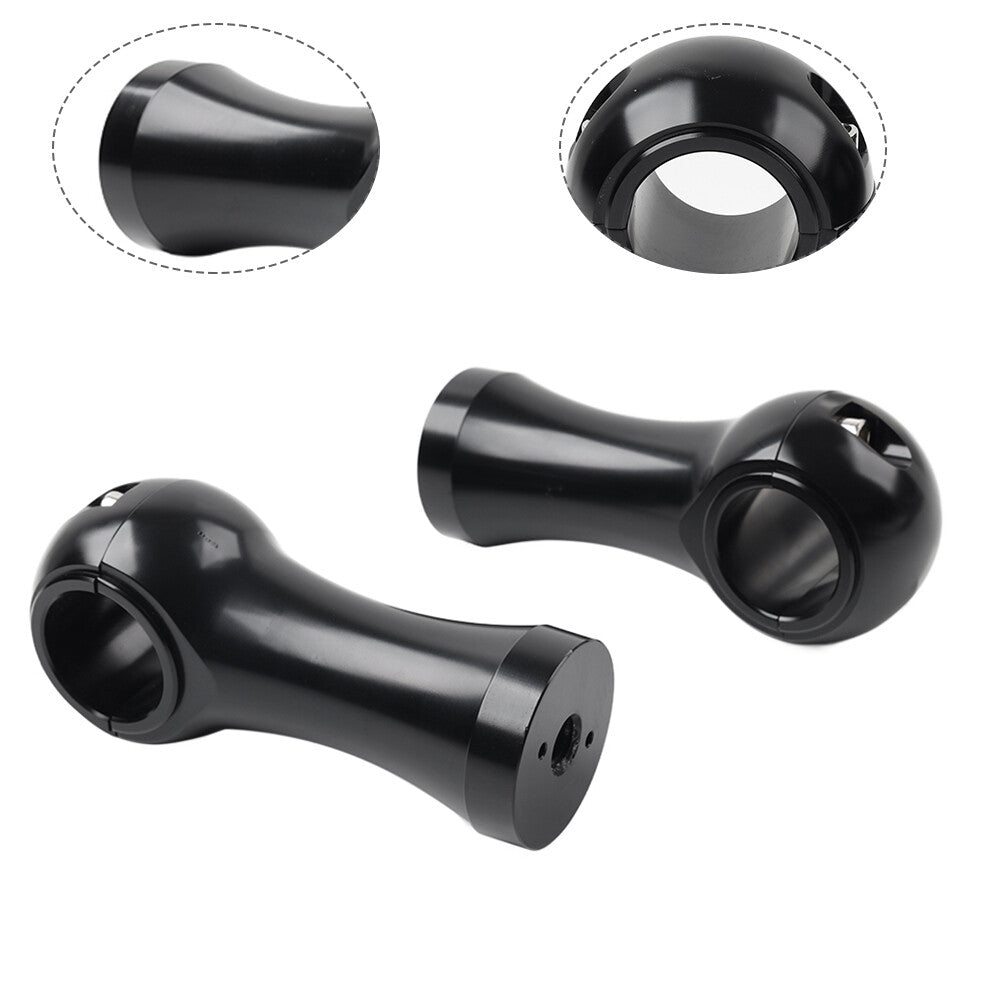 1-1/4'' Handlebar Riser Clamp Mount Kit 4inch Black for Harley Dyna Softail Q