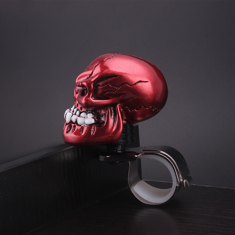 Red Skull Head Car Steering Wheel Spinner Suicide Knob Handle Auto/Truck