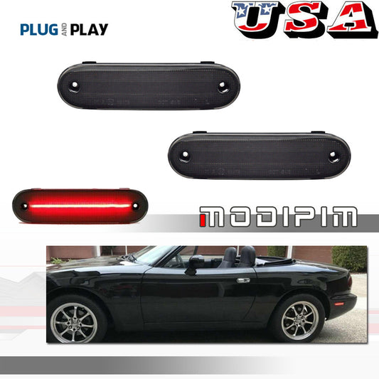 Smoked lens red LED rear marker light suitable for 1990-2005 for Mazda MIATA MX-5- v