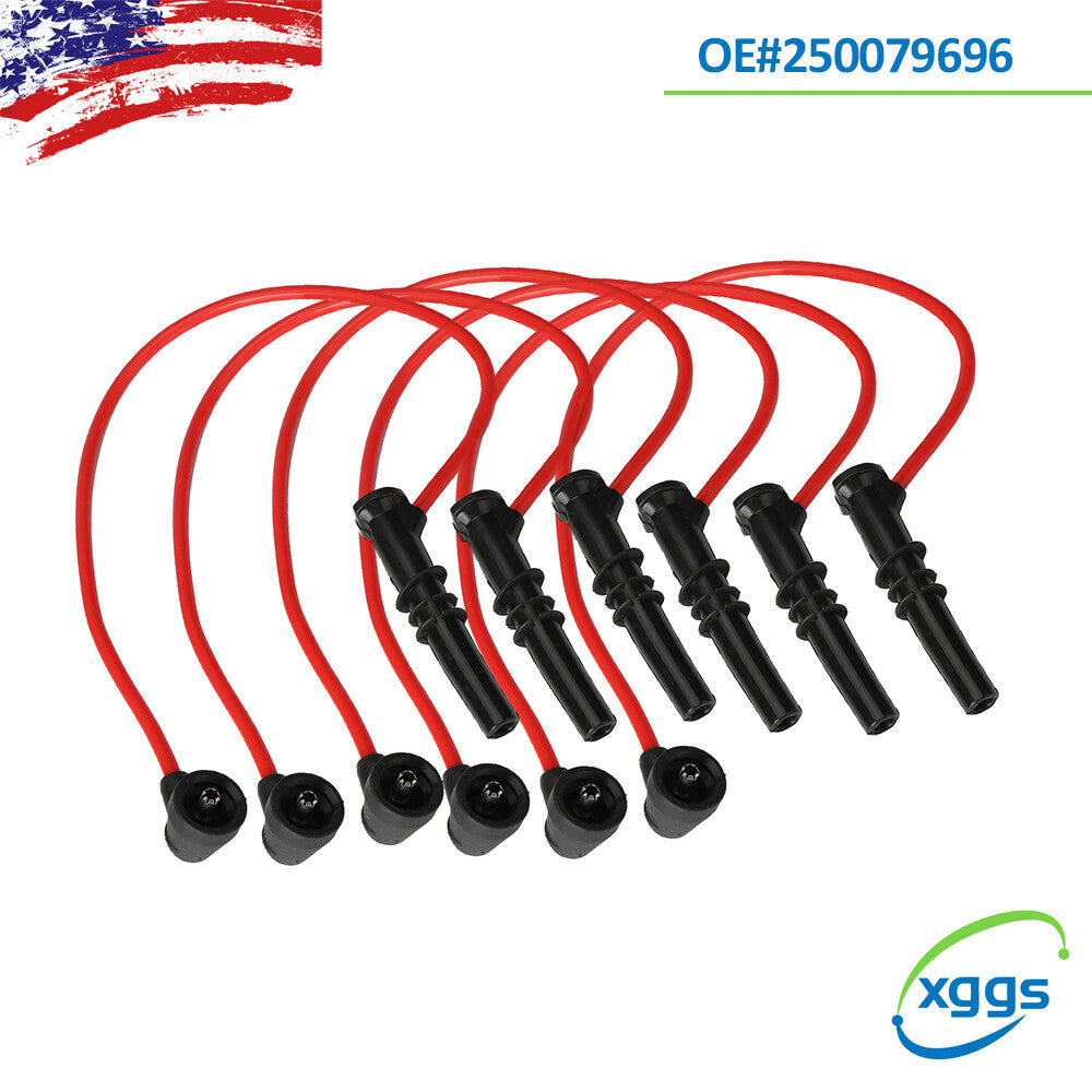 St of 6 250079696 Ignition spark plug wires and cables suitable for VW for Passat and for Audi for A4 Q