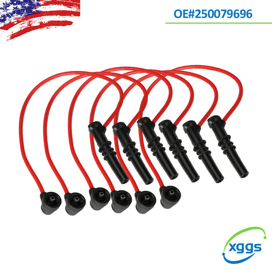 St of 6 250079696 Ignition spark plug wires and cables suitable for VW for Passat and for Audi for A4 Q