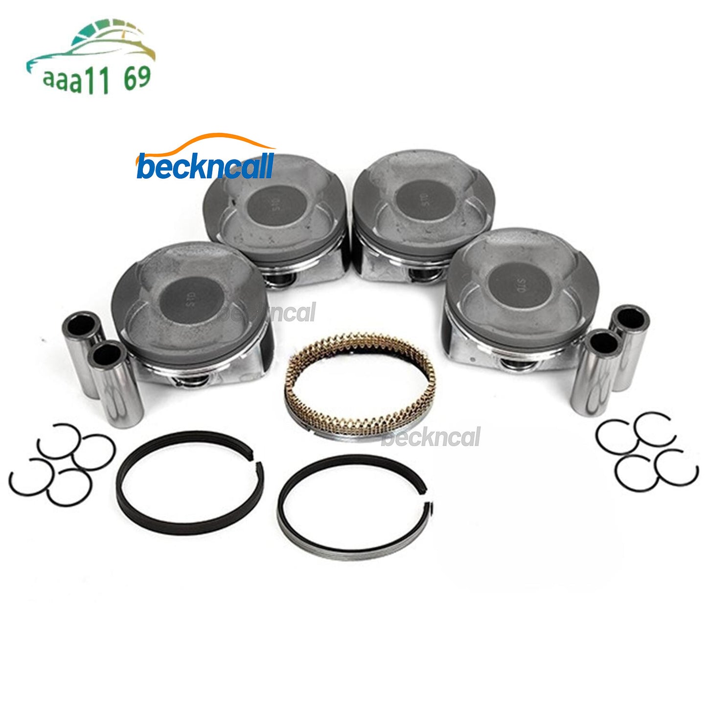 2ARFE 4x Engine Piston Set 13211-36032-C0 for Toyota for Camry Rav4 for Scion tC 2.5L
