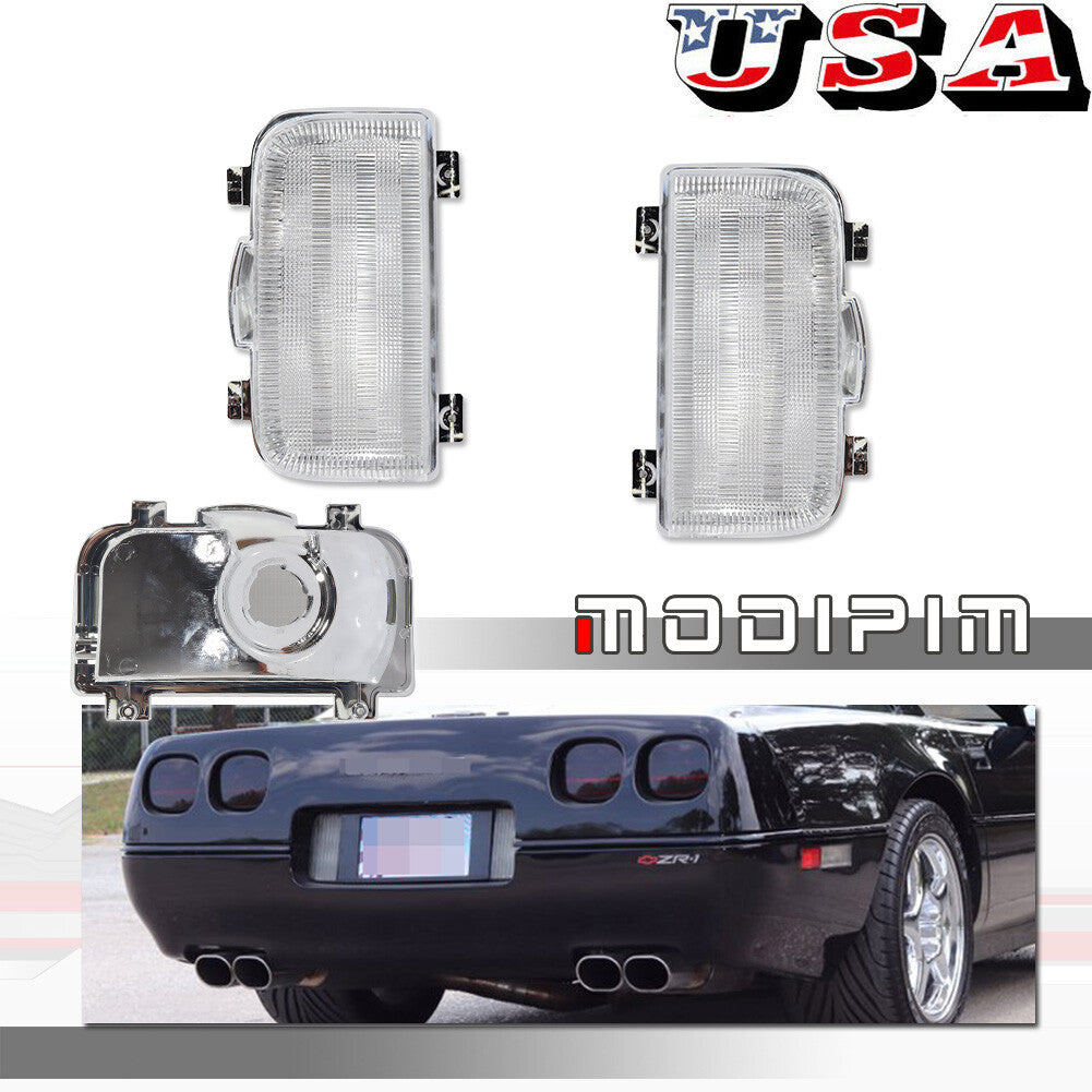 Clear Reverse Backup Light Lens for 1991 - 1996 for Corvette C4 16509677 C41356-2- v