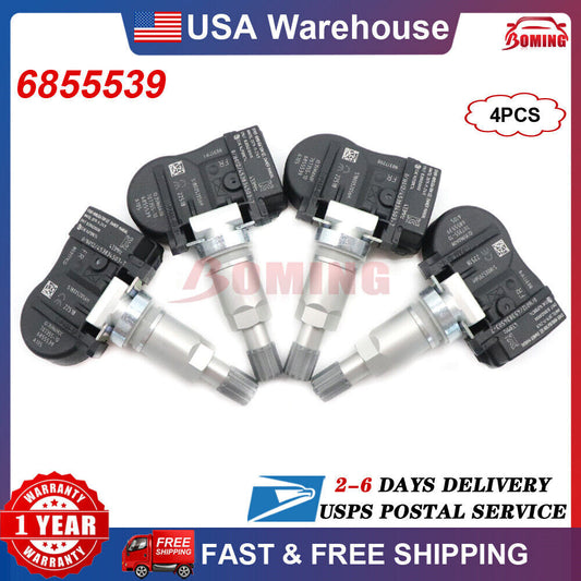 4PCS 6855539 TPMS Tire Pressure Monitor Sensor for BMW F20 3ER F30 4ER X5 TPM222