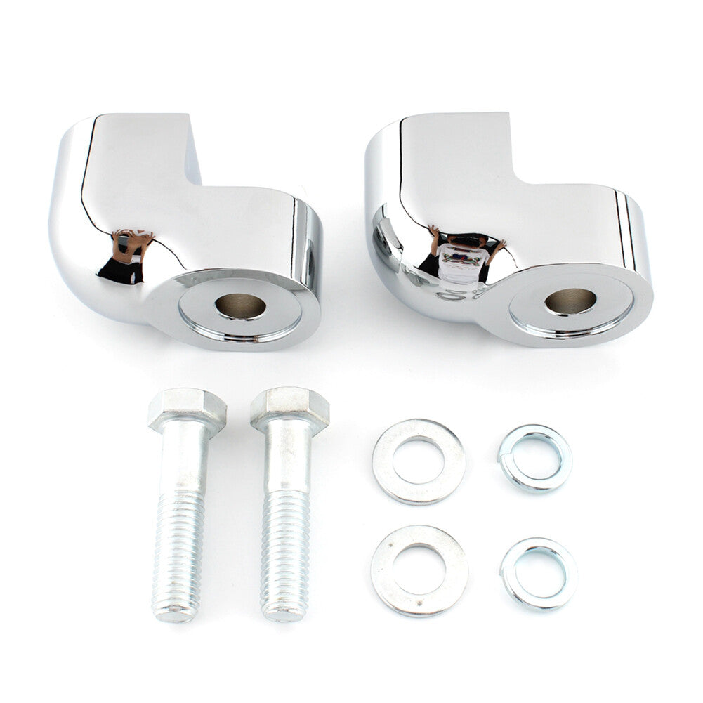 Handlebar Riser Bar Clamp Bars Kit Chrome Aluminum for Honda VTX1300C 2004-2009 Q