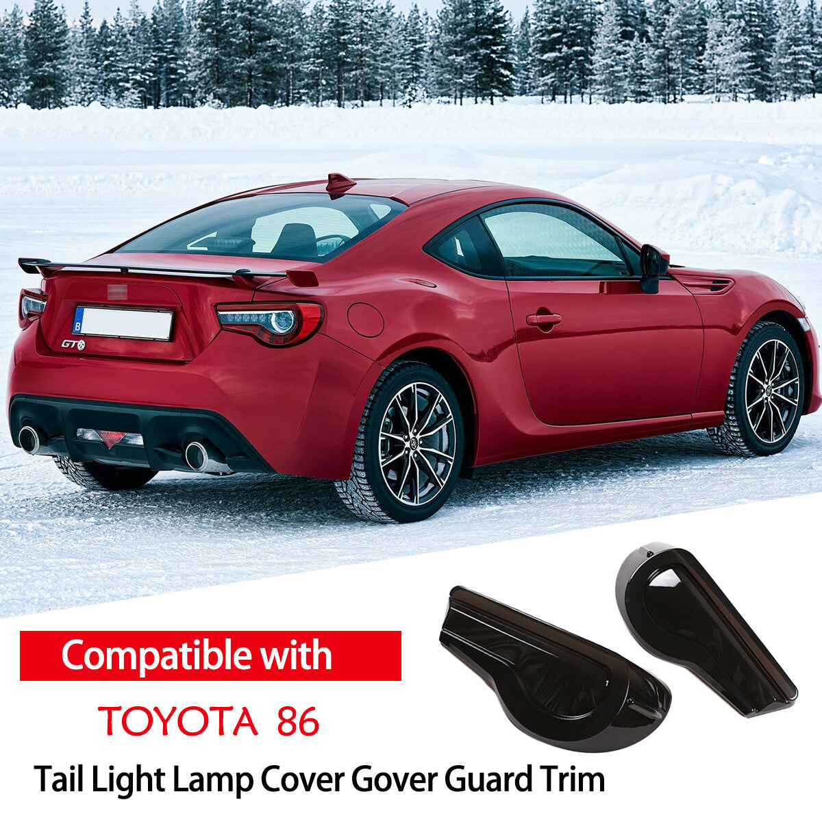 Smoked rear taillight visor trim for 2013-2020 86 BRZ FRS- n