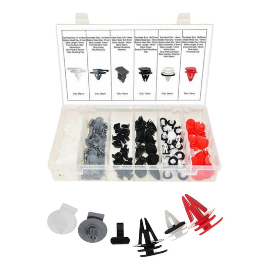 123X Car Bumper Door Clips Kit Wheel Arch Trim for BMW for Mini Cooper R50 R52 R56 AT