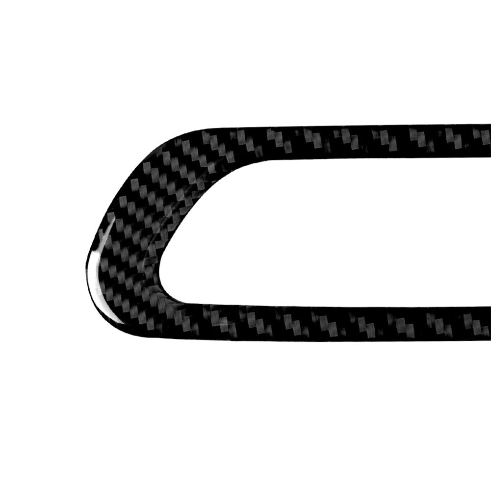 2Pcs for Audi for A4 B9 2017-19 Carbon Fiber Interior Glove Box Handle Cover Trim