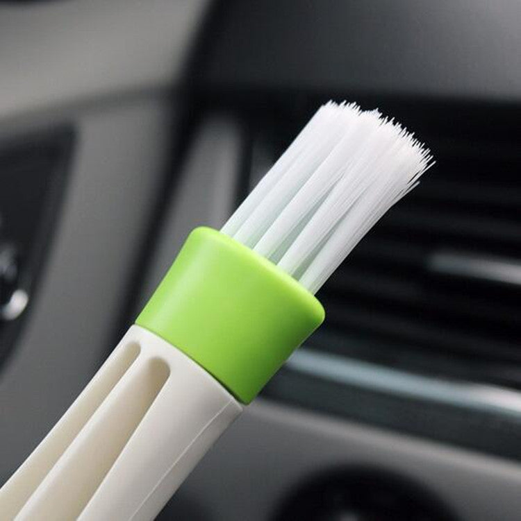 Car Air Conditioning Outlet Dust Brush Cleaner Care Double-Head Fine Fiber Cloth