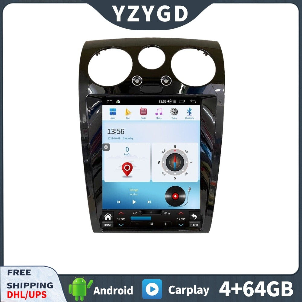 for Bentley for Continental GT 2004-2011 Carplay Car Radio 2Din Stereo 64GB Receiver