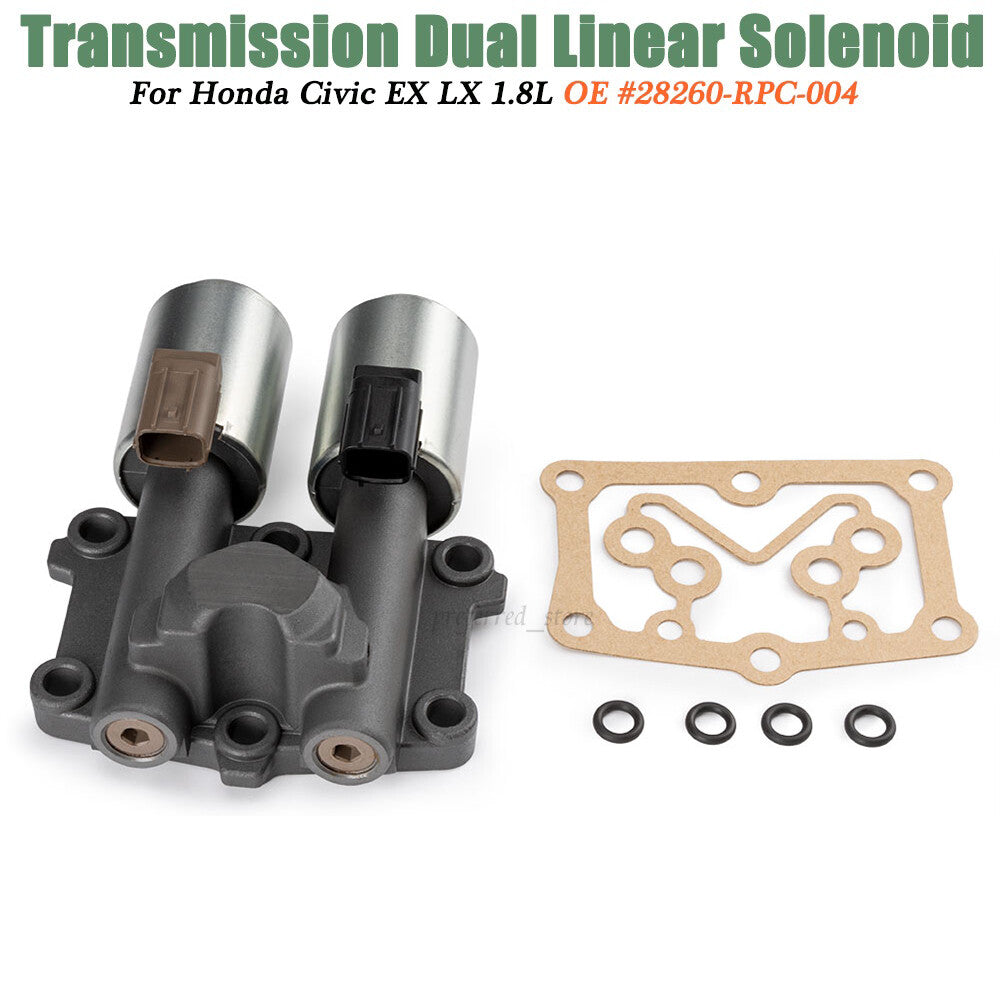 Automatic transmission dual linear solenoid valve with gasket 28260-RPC-004 suitable for Honda for Civic . v