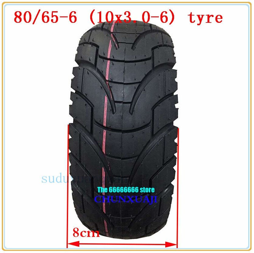 10 Pneumatic tyres 80/65-6 City tire Electric Scooter thicken wear-resistant